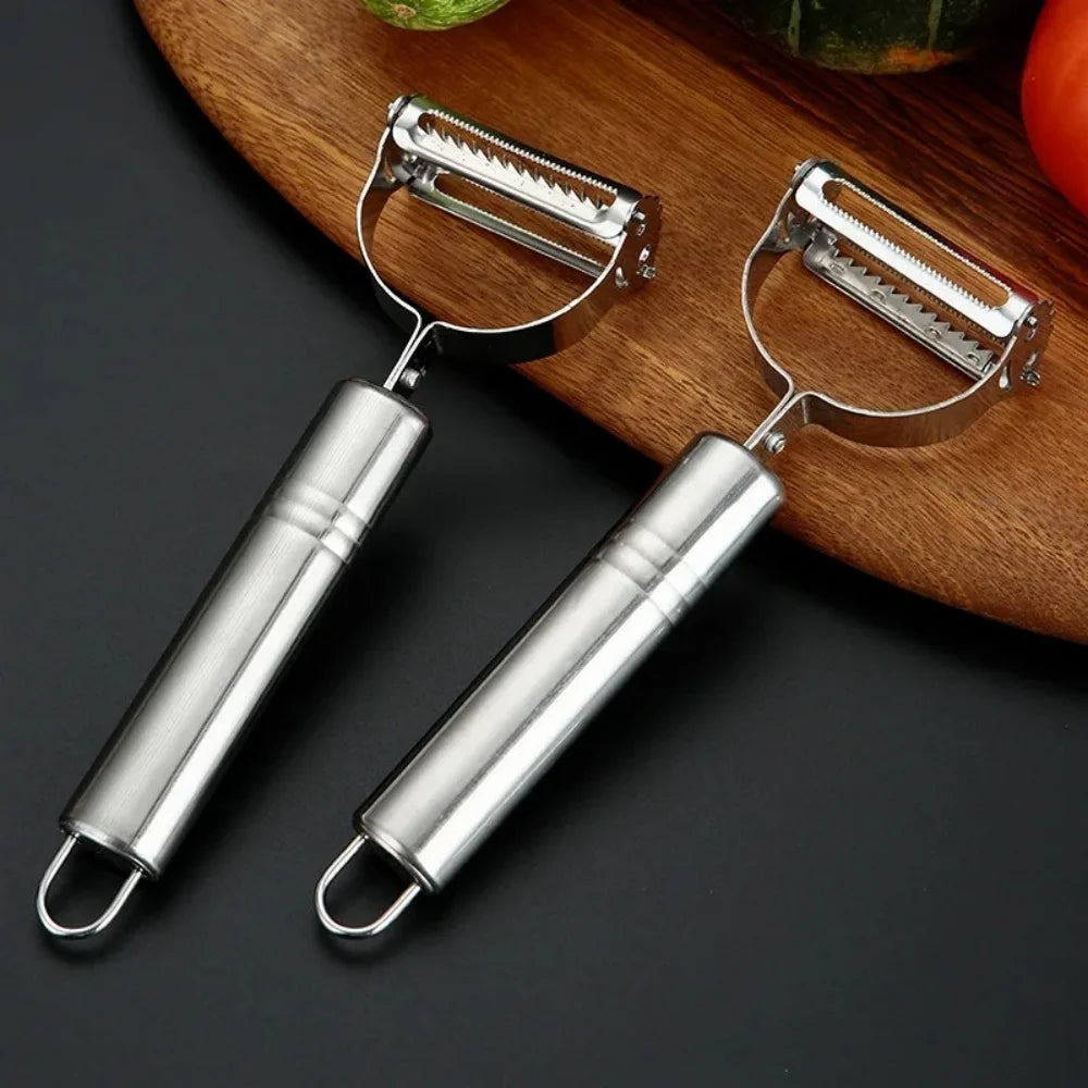 Multifunction Peeler Kitchen Vegetable Fruit Peeler Stainless Steel Melon Planer Potato Slicer Shredder Household Kitchen Tools