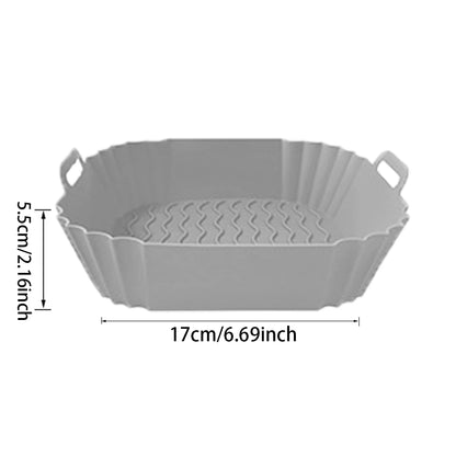 Silicone Air Fryer Liners Pot,Airfryer Basket Cooking Gadgets ,Reusable Baking Tray Non-Stick Pizza Pan Oven Kitchen Accessories