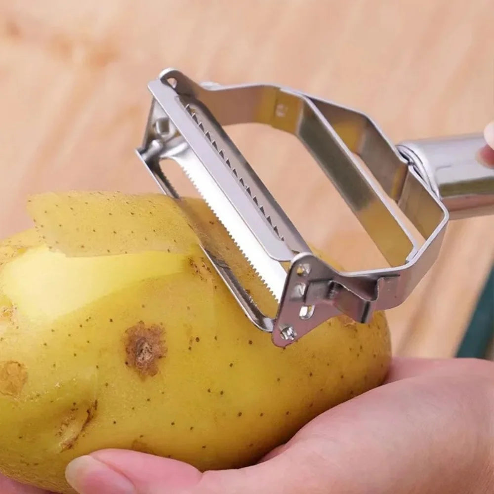 Multifunction Peeler Kitchen Vegetable Fruit Peeler Stainless Steel Melon Planer Potato Slicer Shredder Household Kitchen Tools